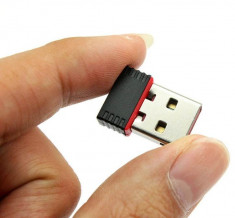 Nano WIFI 150MB clasa N placa de retea USB WI-FI Wireless b g n foarte mica foto