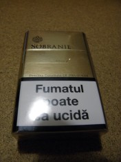 Sobranie Gold (aurii) tigari scurte sigilate timbrate Romania foto