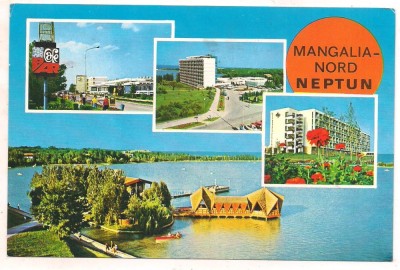 % carte postala (ilustrata)-MANGALIA NORD-Neptun foto