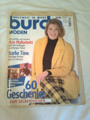 REVISTA MODA ~ BURDA Nr. 10/1996 ( cu tipare + insert cu traducerea in limba romana a revistei ) foto