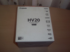 Camera video Canon Vixia HV20, sistem NTSC, Nefolosita dar cu mici zgarieturi foto