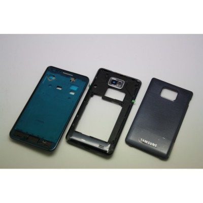 Carcasa originala Samsung S2 i9105 albastru foto