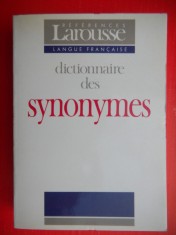 DICTIONAIRE DES SYNONYMES Larousse Dictionar de sinonime francez foto