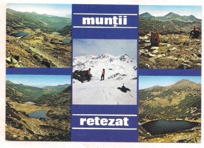 % carte postala (ilustrata)-MUNTII RETEZAT foto