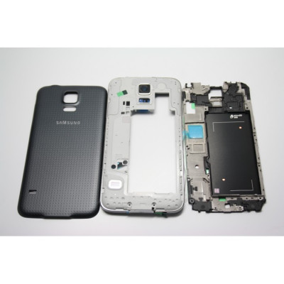 Carcasa Samsung S5 ORIGINALA neagra G900 G900F completa foto