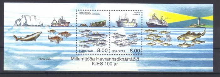 FEROE 2002, Pescuit - Fauna, serie neuzata, MNH