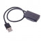 Cablu adaptor SATA 13 Pini mama - USB 2.0 tata 34 cm Slimline SATA CD DVD Rom