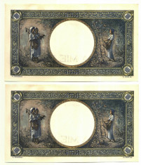 ROMANIA 1000 1 000 LEI 10 SEPTEBRIE 1941 SERII CONSECUTIVE UNC foto