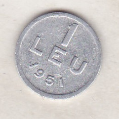 bnk mnd Romania 1 leu 1951 aluminiu