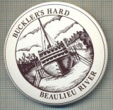 1888 INSIGNA - BUCKLER&#039;S HARD - BEAULIEU RIVER -MAREA BRITANIE -TEMATICA MARINAREASCA -starea care se vede