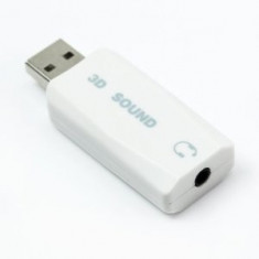 USB External Mic 5.1 audio 3.5mm 3D Sound Card foto