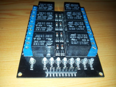 modul 8 relee comanda 5v-control 250 v10 A-arduino-raspberry foto