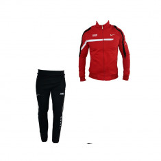 Trening Nike Sportswear - Rosu cu Negru - S M L XL - De bumbac conic - Model nou foto