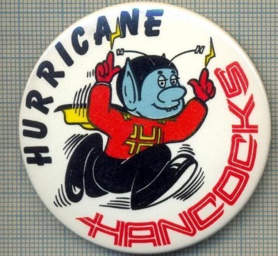 1891 INSIGNA - HURRICANE (CONCERT DE JAZZ-ELVETIA -1984?) - HANCOCKS(HERBIE HANCOCK -CANTARET DE JAZZ) -starea care se vede foto