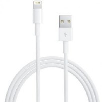 Cablu date apple lightning iphone 5 md818 bulk foto