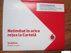 Cartela Vodafone nelimitat in orice retea nationala si international fix cu 5 euro pe luna !SUPER OFERTA ! foto