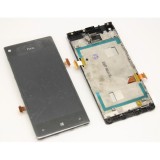 Display Htc 8x negru touchscreen lcd rama