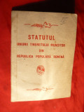 Statutul Uniunii Tineretului Muncitor din RPR - UTM 1959