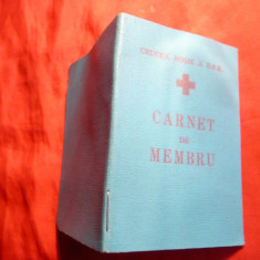 Carnet Membru - Crucea Rosie , numerotat , 1959