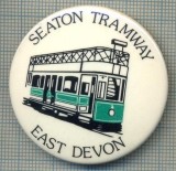 1939 INSIGNA - SEATON TRAMWAY -EAST DEVON - REGATUL UNIT AL MARII BRITANII -starea care se vede