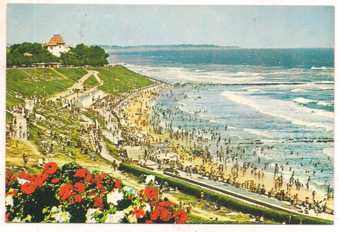 % carte postala (ilustrata)-EFORIE SUD -Plaja