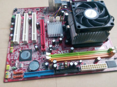 Placa De Baza MSI K9MM-V,AM2,DDR2,+Procesor Sempron Le-1200,2,1Ghz+Cooler foto