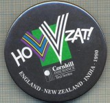 1907 INSIGNA -HOW ZAT! - ENGLAND - NEW ZEALAND - INDIA - 1990 - CORNHILL INSURANCE TEST SERIES -SPORTIVA - CRICKET -starea care se vede