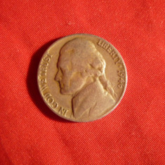 Moneda 5 centi 1946 , metal alb SUA