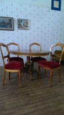 Masa Rococo + 4 scaune. SUPERBE! foto