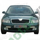 Bara fata : Lumini de zi LED ( DRL ) + Lumini pozitie Skoda Octavia II 6/04-11/08 Smoke - motorVIP foto