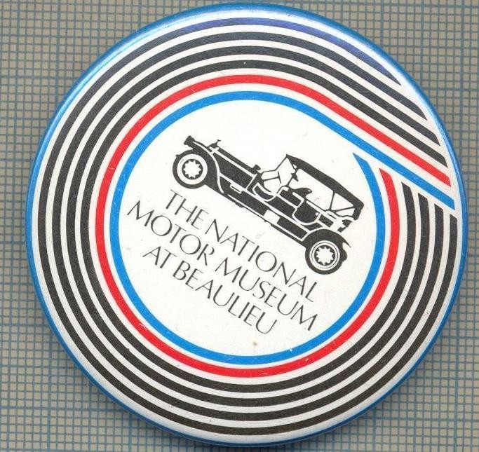 1937 INSIGNA - THE NATIONAL MOTOR MUSEUM AT BEAULIEU - REGATUL UNIT AL MARII BRITANII - TEMATICA AUTOMOBILISTICA -starea care se vede