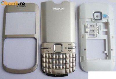 Carcasa Nokia C3 calitatea A aurie foto