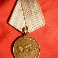 Medalia pt. Salvare de la inec- URSS -F.Rara