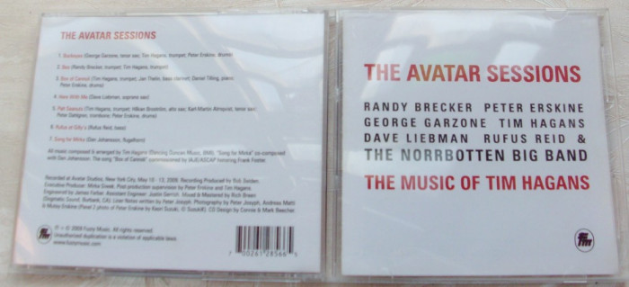 CD JAZZ: NORRBOTTEN BIG BAND - THE AVATAR SESSIONS (THE MUSIC OF TIM HAGANS) [feat.Dave Liebman/George Garzone/Randy Brecker/Peter Erskine/Rufus Reid+