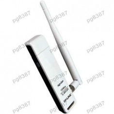 Adaptor Wi-Fi pe USB, TP-Link 4DBI B/G/N TL-WN722N, cu antena - 401027 foto