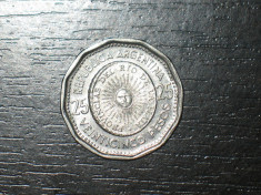 Moneda 25 pesos Argentina 1966, dantelata foto