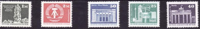 Germania DDR 1980 - cat.nr.2199-203 neuzat,perfecta stare