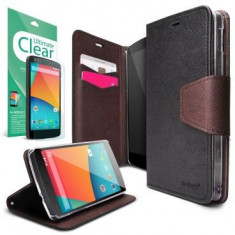 Husa Ringke Book DELIGHT Nexus 5+BONUS folie Ringke Invisible Defender Screen Protector foto