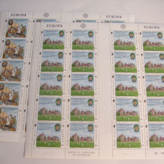 Man 1980 Europa MI 164-165 MNH 2 blocuri a 20 de serii