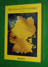 Puzzle harta Germaniei, 387 piese, 36x50 cm, Deutschland, ein puzzlespiel, Postdienst foto