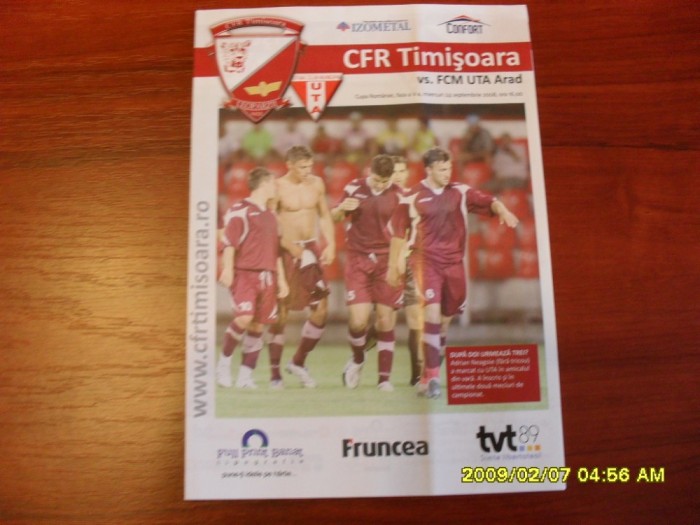 program C.F.R. Timisoara - FCM UTA