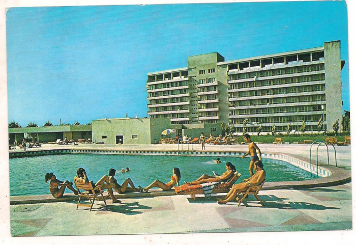 % carte postala (ilustrata)-EFORIE SUD -Hotel Flamingo