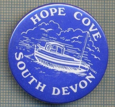 1970 INSIGNA - HOPE COVE - SOUTH DEVON - REGATUL UNIT AL MARII BRITANII -starea care se vede foto