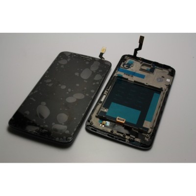 Display LG G2 negru D801 touchscreen lcd rama foto