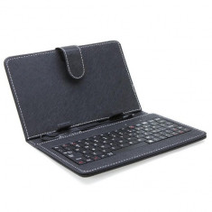 Husa Tableta 7 inch Negru cu Tastatura, USB, NOI. foto