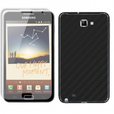 Samsung i9220 Galaxy Note N7000 folie de protectie carcasa 3M carbon black (incl. folie display) foto