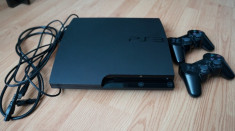 Consola Sony Playstation 3 (PS3) Slim - 160GB - 2 controllere - 2 jocuri - HDMI foto