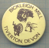 1968 INSIGNA - BICKLEIGH MILL - TIVERTON, DEVON - REGATUL UNIT AL MARII BRITANII -starea care se vede