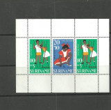 Surinam 1967 - JOCURI DE COPII, bloc nestampilat, T2