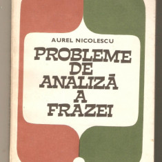 A.Nicolescu-Probleme de analiza a frazei